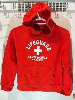 Lifeguard Santa Monica Red Kids Hoodie